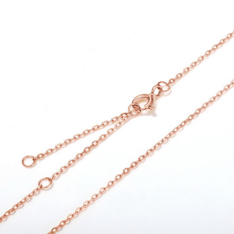 S925 Sterling Silver Adjustable Chain Pendant Necklace