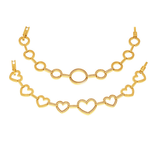 Planderful Zircon Love Circle Bracelet Luxury For Women