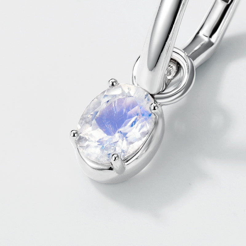 Planderful Everyday Genie Earrings – Elegant, Versatile Blue Moonlight Silver