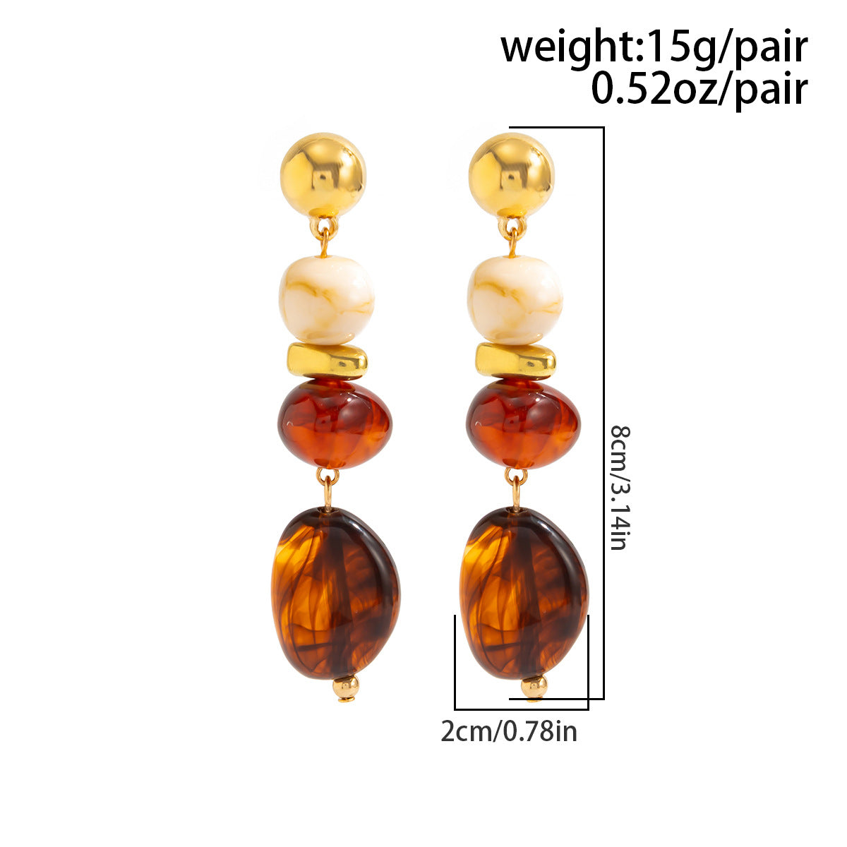 Planderful Vienna Verve Turquoise Fringe Stud Earrings For Women Ethnic Boho Statement Jewelry