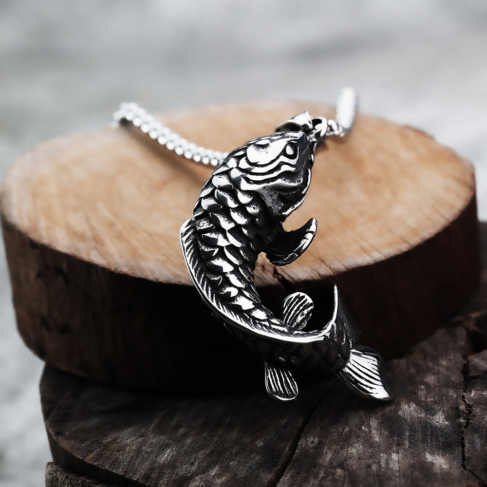 Punk Dragon Stainless Steel Men's Pendant Necklace