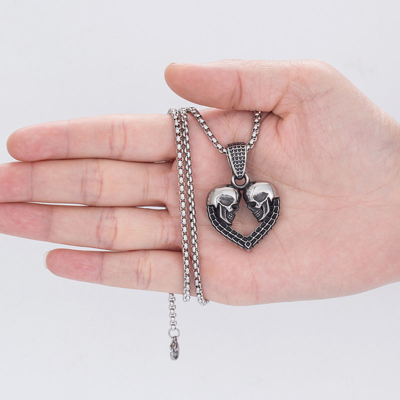 Titanium Steel Necklace – Statement Punk Hip Hop Men's