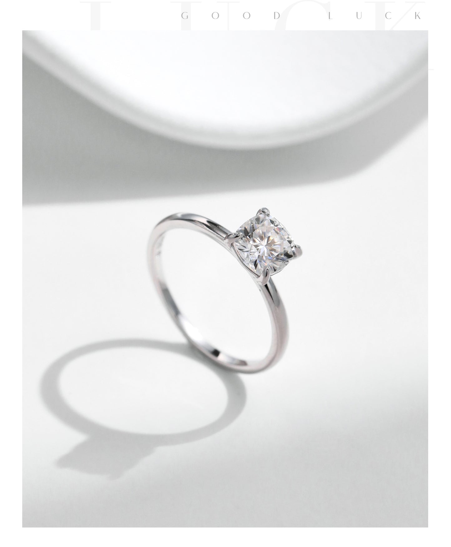 Planderful Moissanite Sparkling Ring – Exquisite Water Drop Design