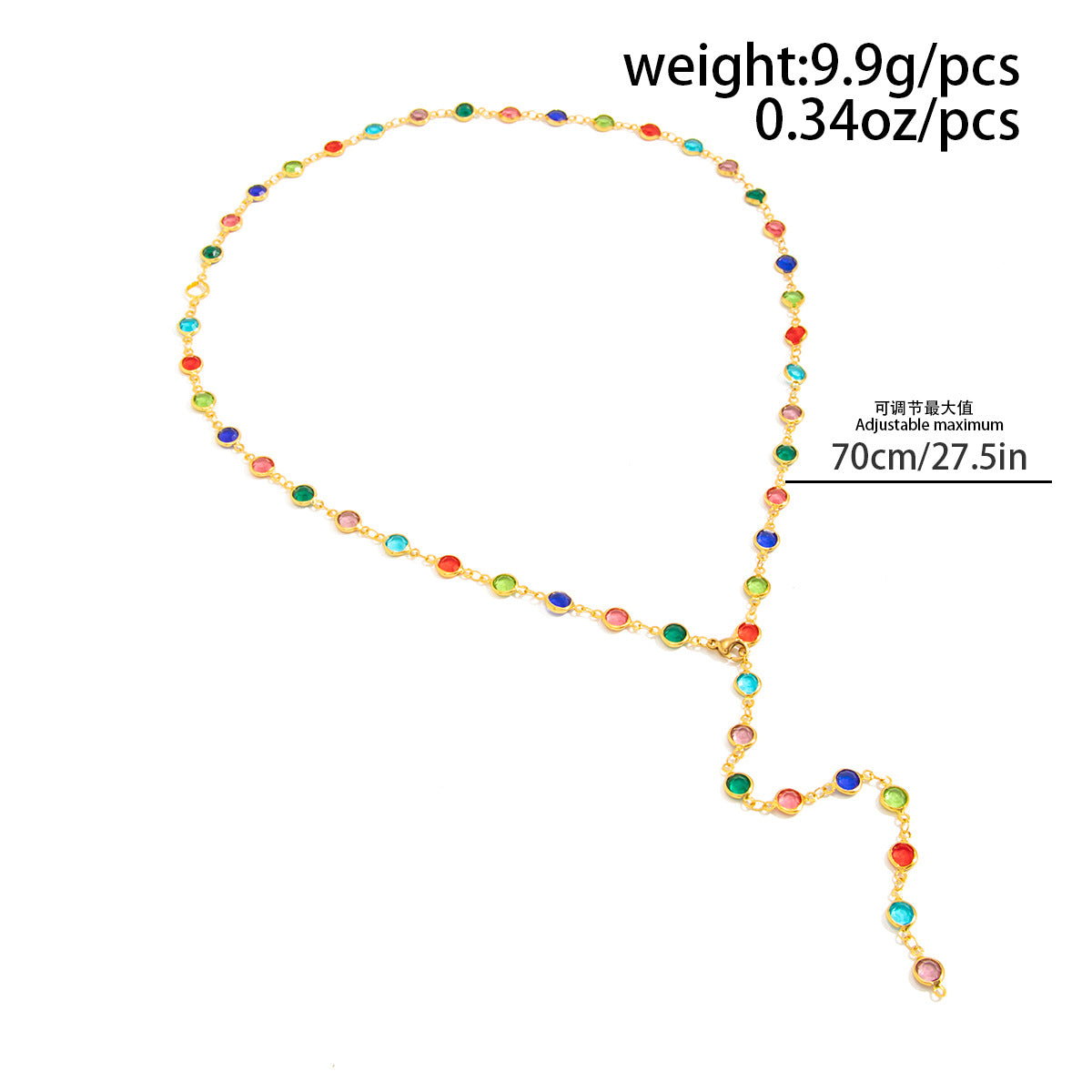 Vintage Cross & Crystal-Style Layered Necklace