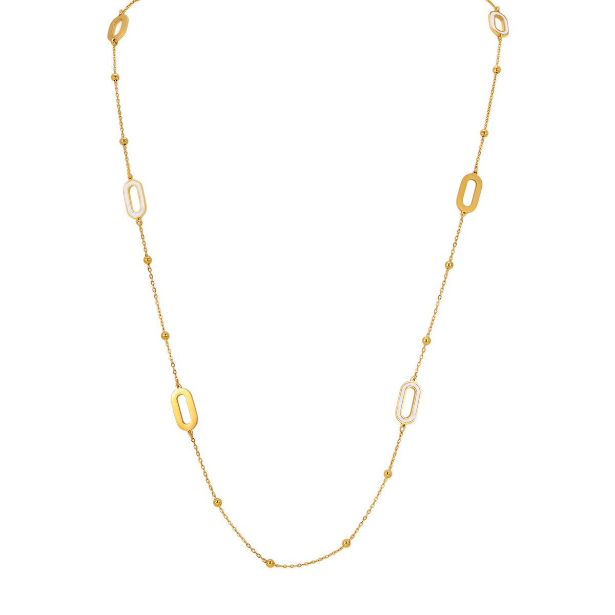 Sugar Cube Dopamine Super Flash Necklace Titanium Steel Water Droplet Geometric Design