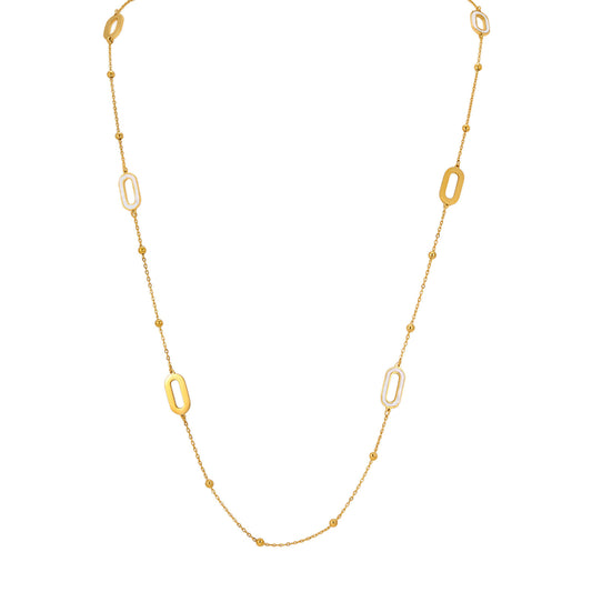 Sugar Cube Dopamine Super Flash Necklace Titanium Steel Water Droplet Geometric Design
