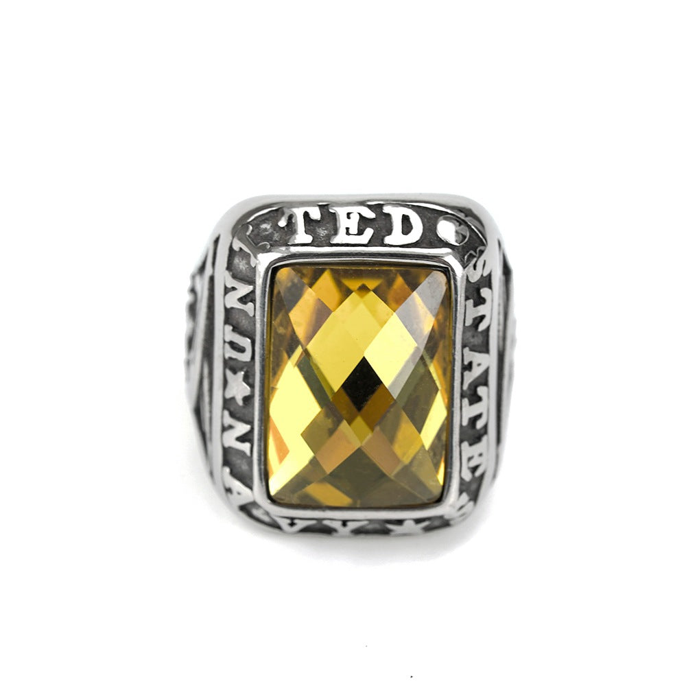 European And American Jewelry Wholesale Men's Titanium Steel Ring