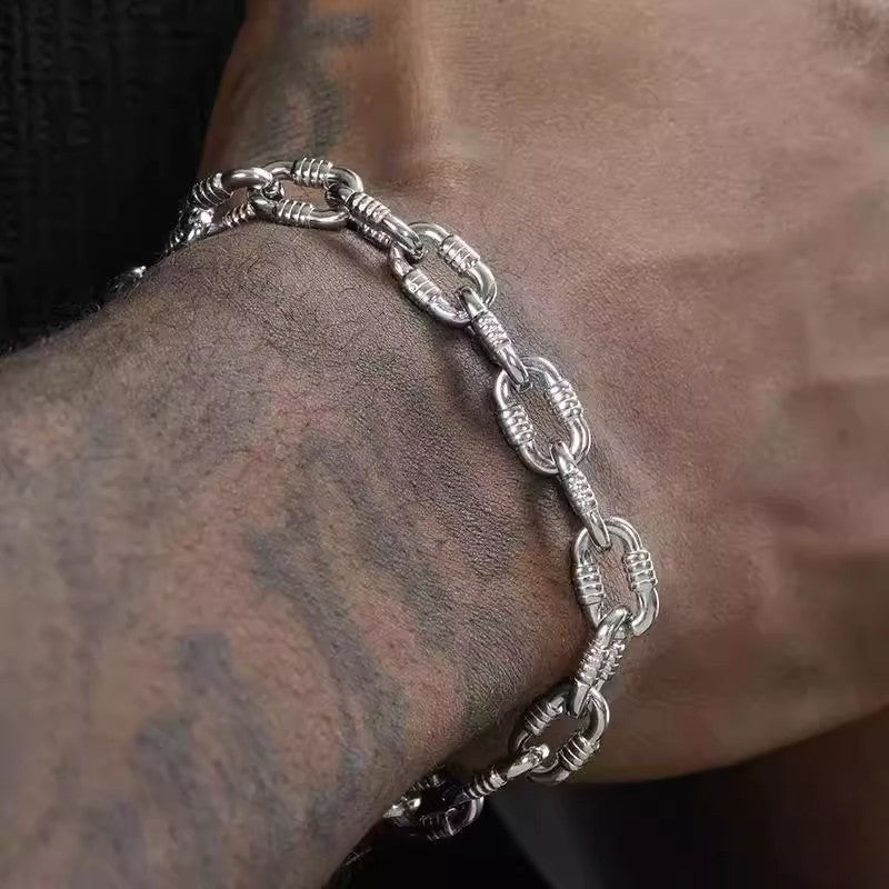 Planderful Jewelry Steel Hip Hop Retro Necklace For Men And Women Unisex Streetwear Jewelry