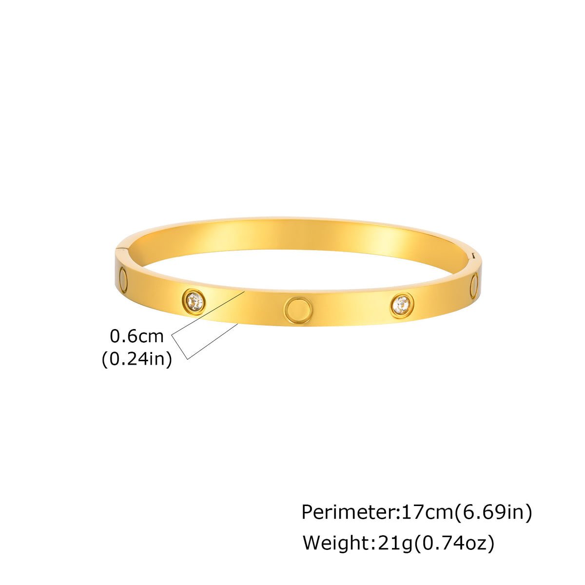 Flower Zircon Stainless Steel Bracelet