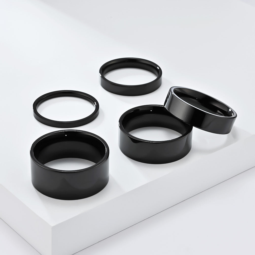 Modern Stainless Steel Ring — Gold / Silver / Black