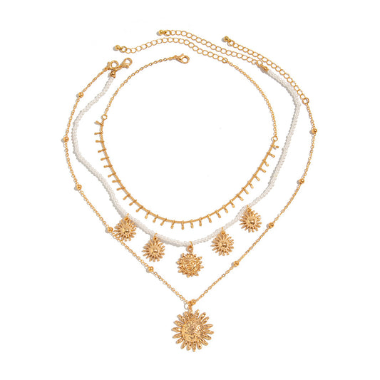 Planderful Vienna Verve Necklace – Unique Ethnic Imitation Pearl Design