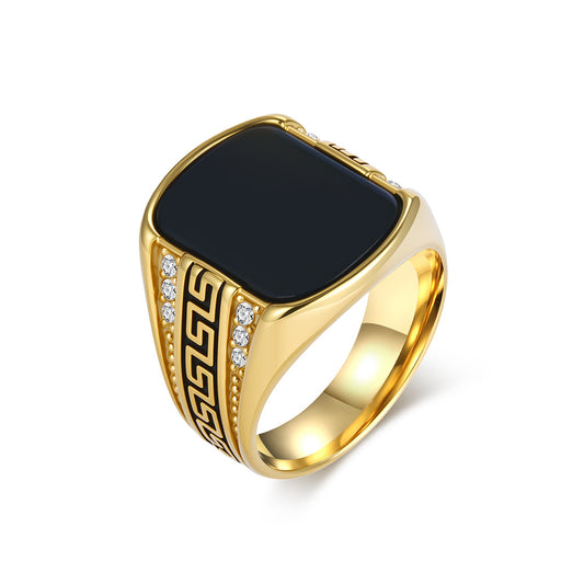 Steel Ring - Elegant Mens Ring Planderful