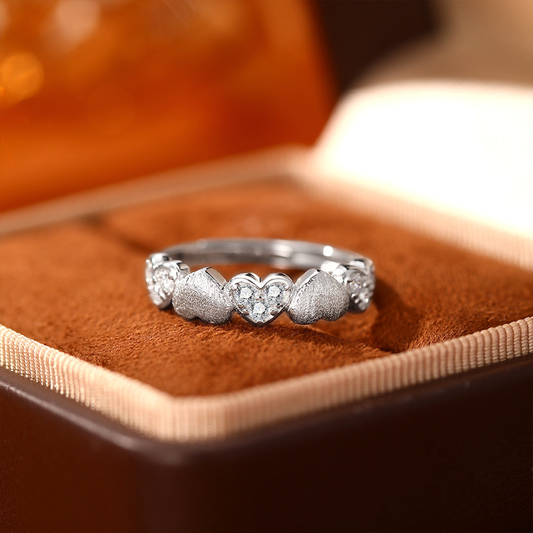 Heart Heart-To-Heart S925 Sterling Silver Ring