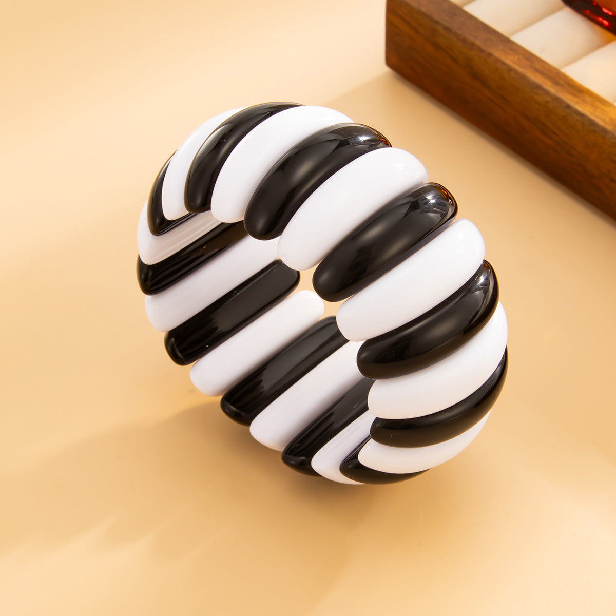 Planderful Vienna Verve Personalized Color Matching Bracelet For Women Elastic Wide Statement Jewelry