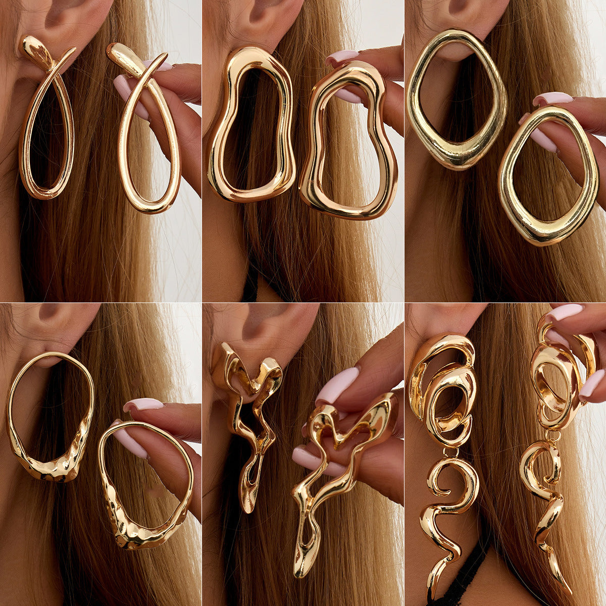 Snake Shaped Exaggerated Long Twist Earrings Planderful Vienna Verve For Women Hollow Geometric Statement