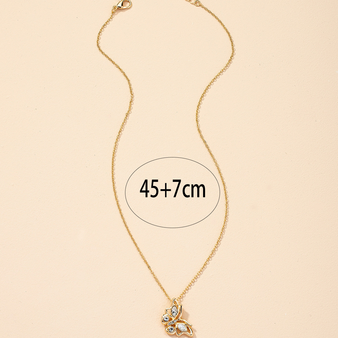 Trendy Accessories Collection: Metal Butterfly Necklace with Retro Flair