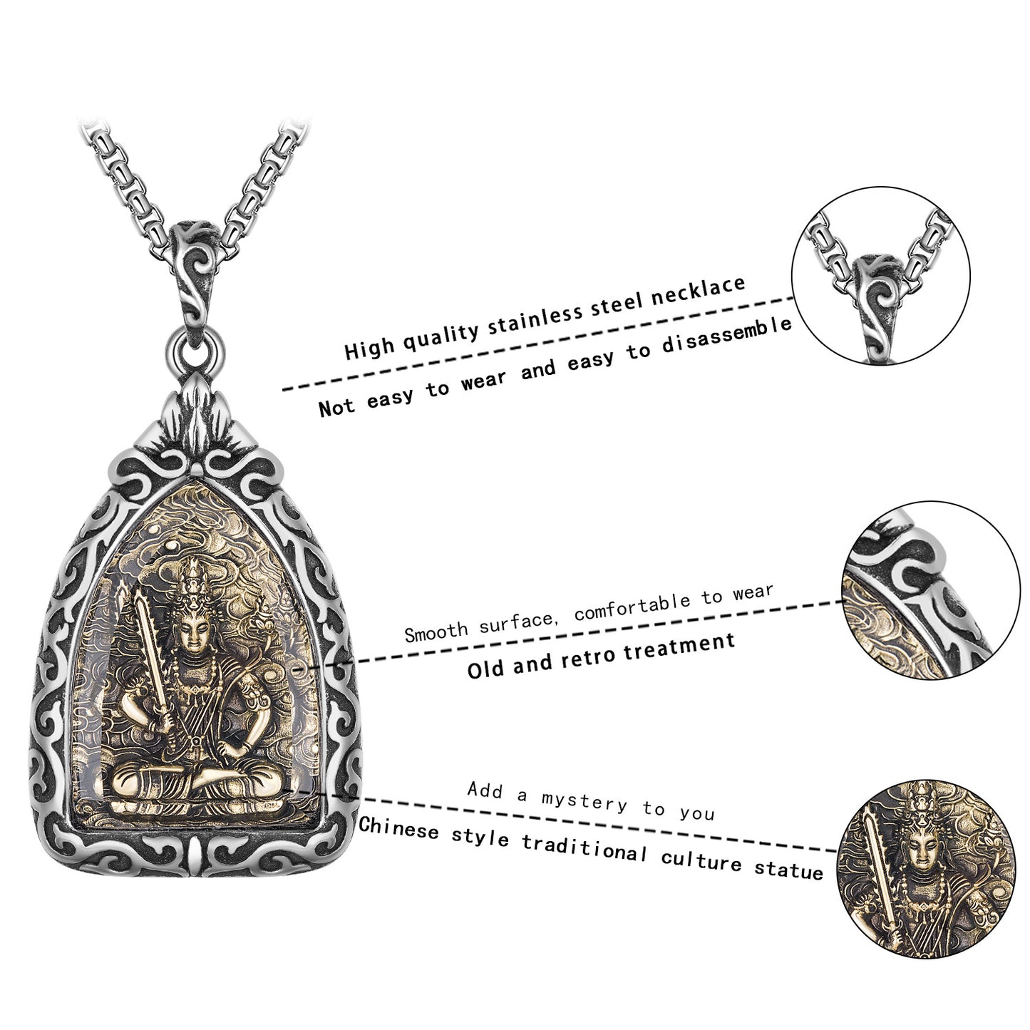 Steel Necklace – Statement Zodiac Guardians Edition