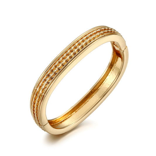 Retro Steel Bracelet with Vintage Charm