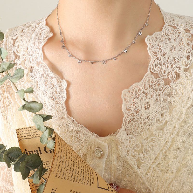 Golden Roman Palace Clavicle Chain Necklace - Everyday Genie Collection