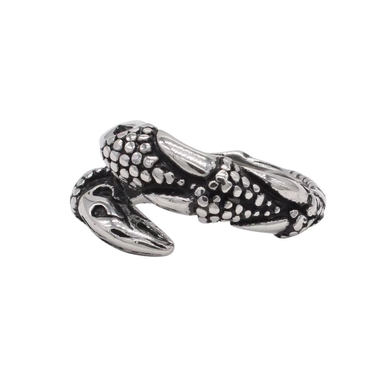 Planderful Jewelry Mens Monster Claw Stainless Steel Ring