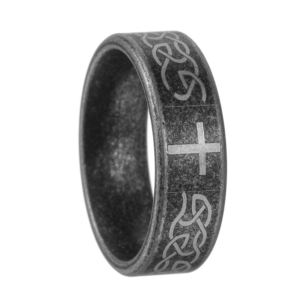 Planderful Everyday Genie Cross Ring Stainless Steel Jewelry For Men And Unisex Protection Statement