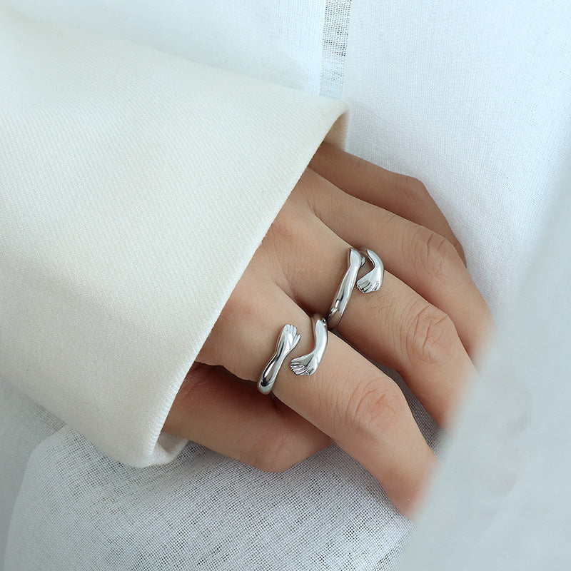 Titanium Steel Genie Index Finger Ring