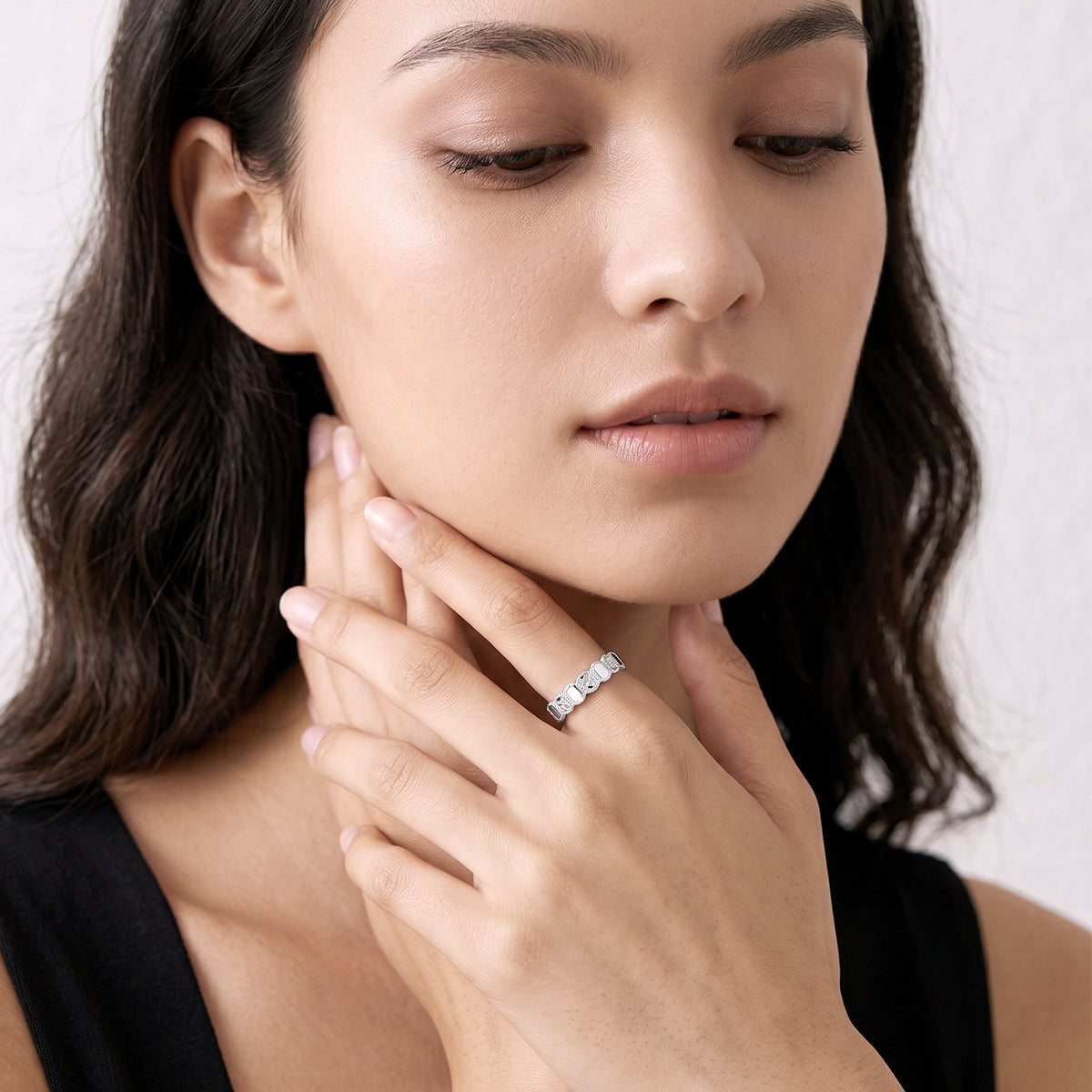 Cube S925 Sterling Silver Ring