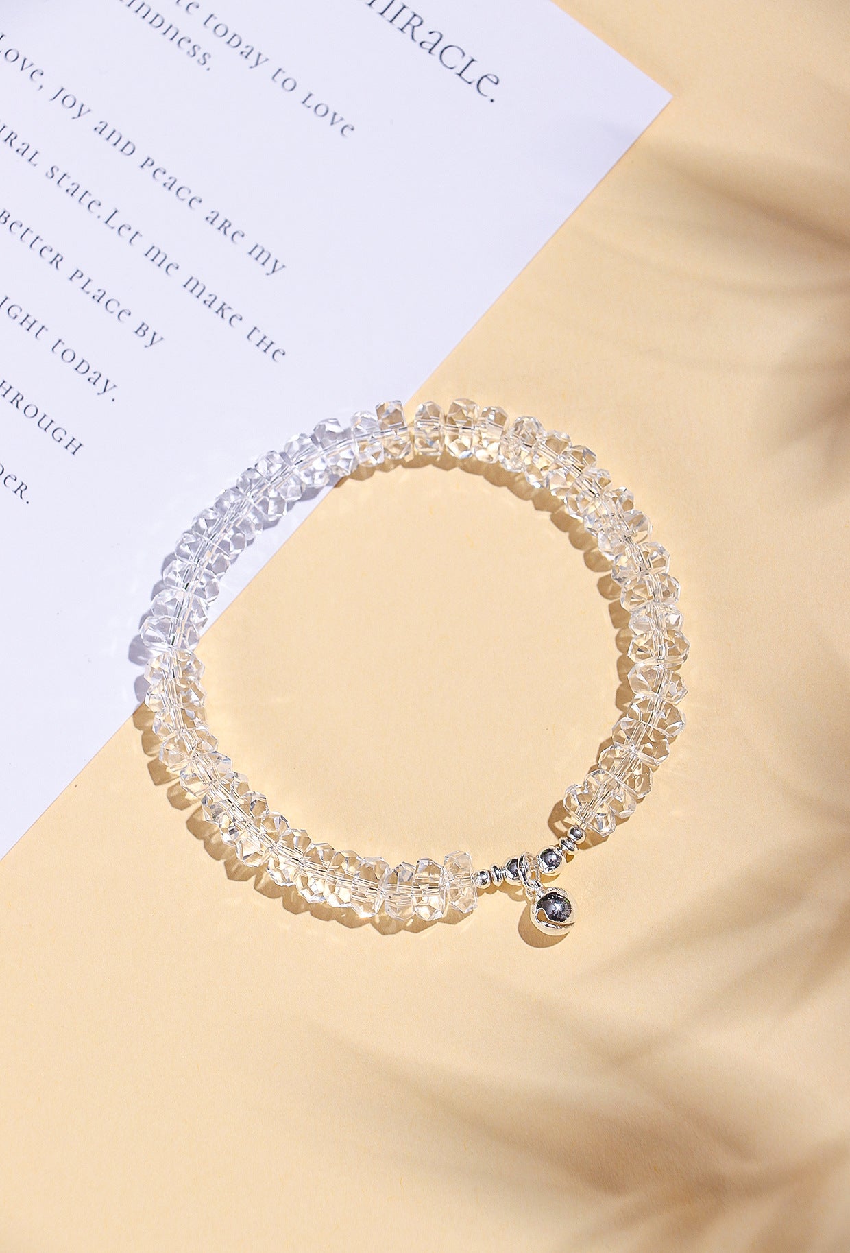 Planderful Fortune's Favor Bracelet – Elegant White Crystal Design
