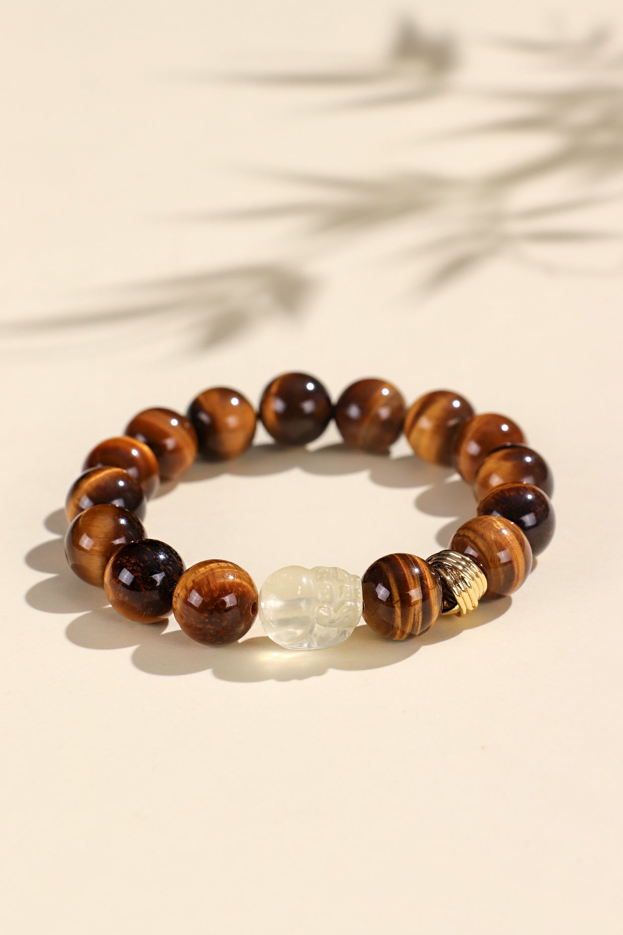 Planderful Fortune's Favor Bracelet – Elegant Crystal and Tiger's Eye Design