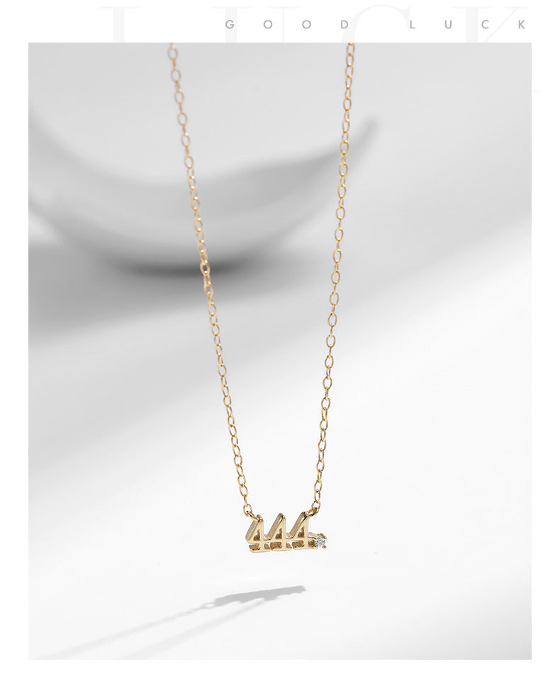925 Sterling Silver Lucky Number Necklace