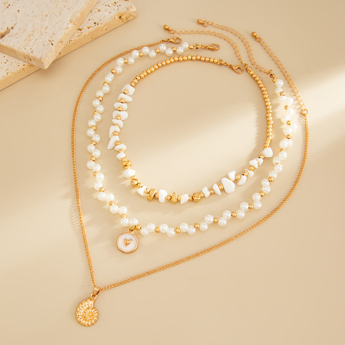 Fishtail Pearl-Style Coastal Necklace Collection