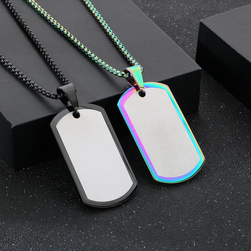 Planderful Men Hip Hop Metal Pendant Necklace Durable Urban