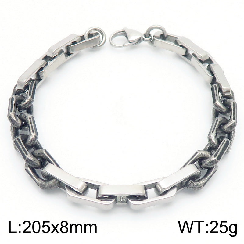 Planderful Personalized Men's Titanium Steel Bracelet