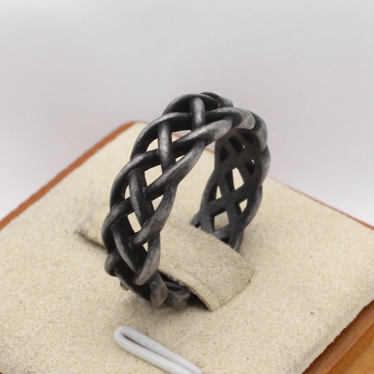 Planderful Collection Everyday Genie Woven Viking Retro Titanium Steel Ring – Stylish and Simple Design