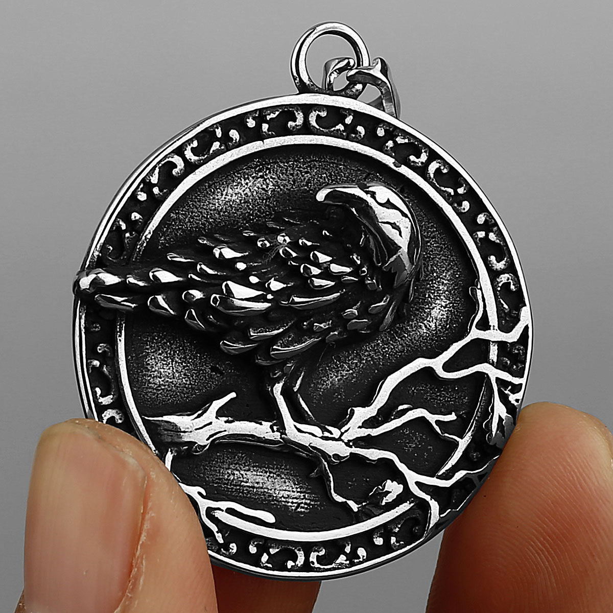 Planderful Everyday Genie Titanium Stainless Steel Pendant Necklace For Men Bold Domineering Masculine Style