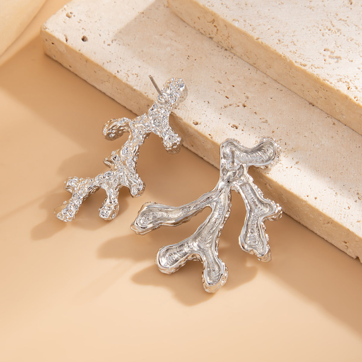 Planderful Vienna Verve Earrings – Creative Geometric Design with Pearl Accents