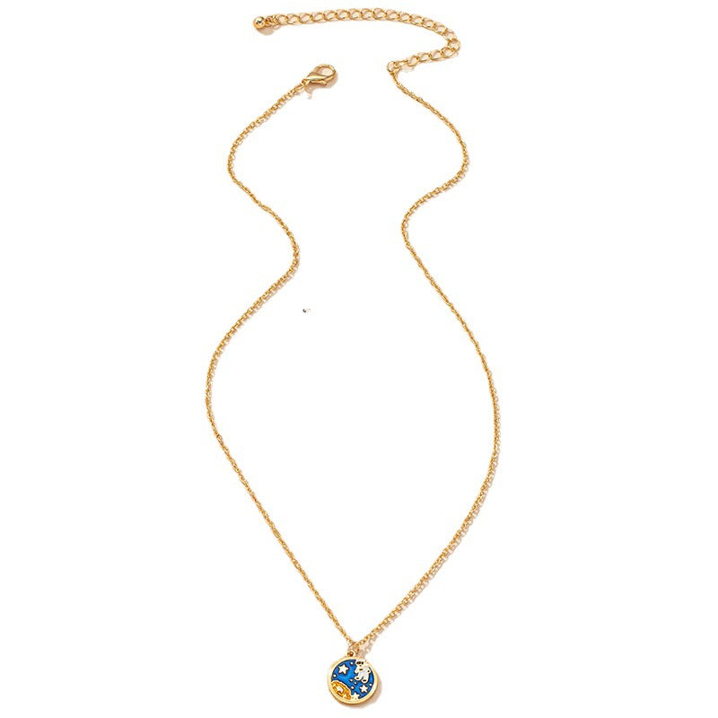 Space Explorer Unisex Long Necklace with Hip Hop Style