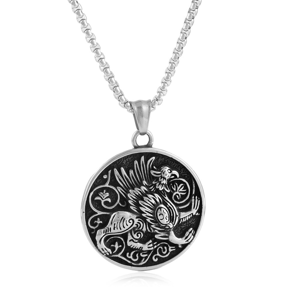 European And American Stainless Steel Unicorn Pendant Necklace