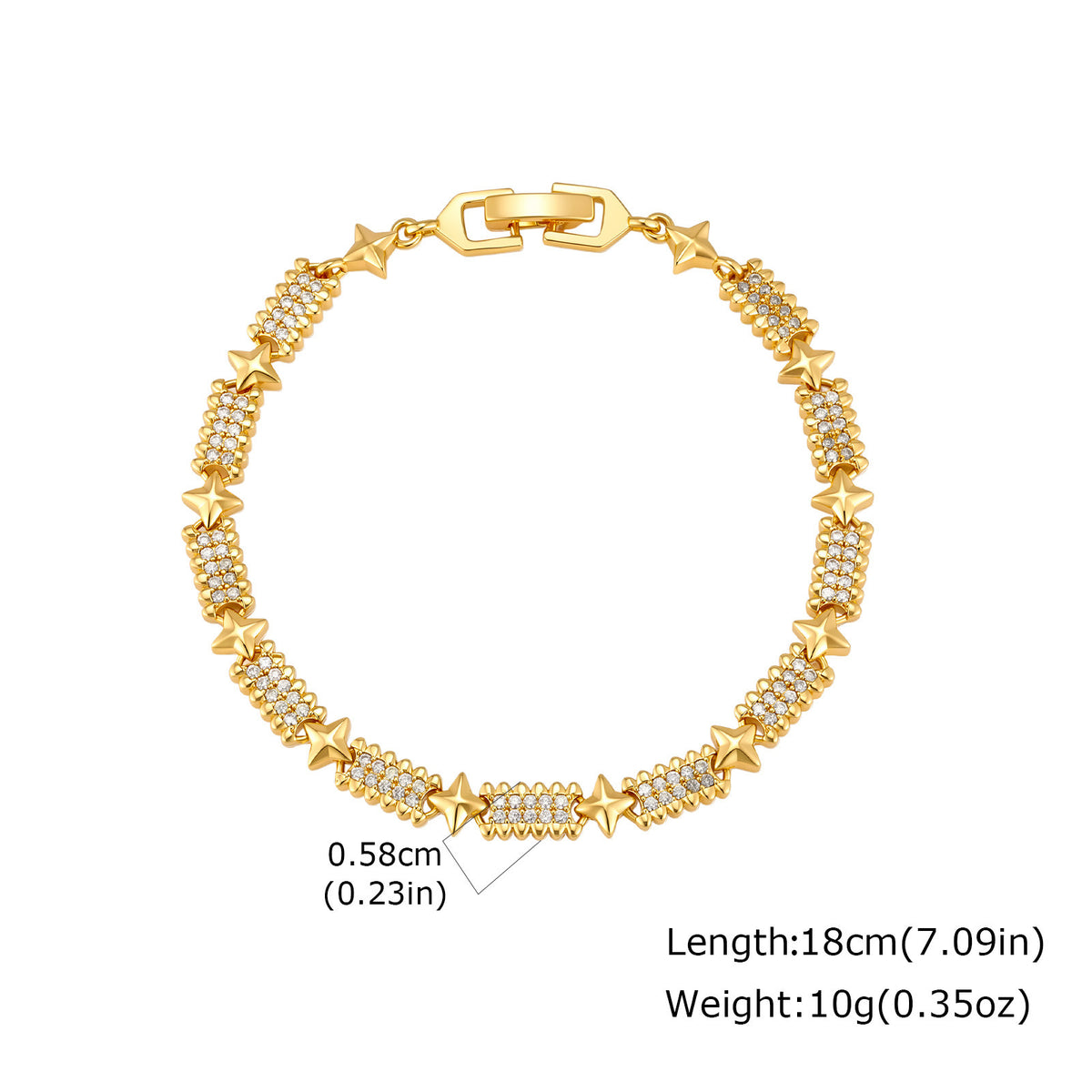 Zircon Copper Bracelet