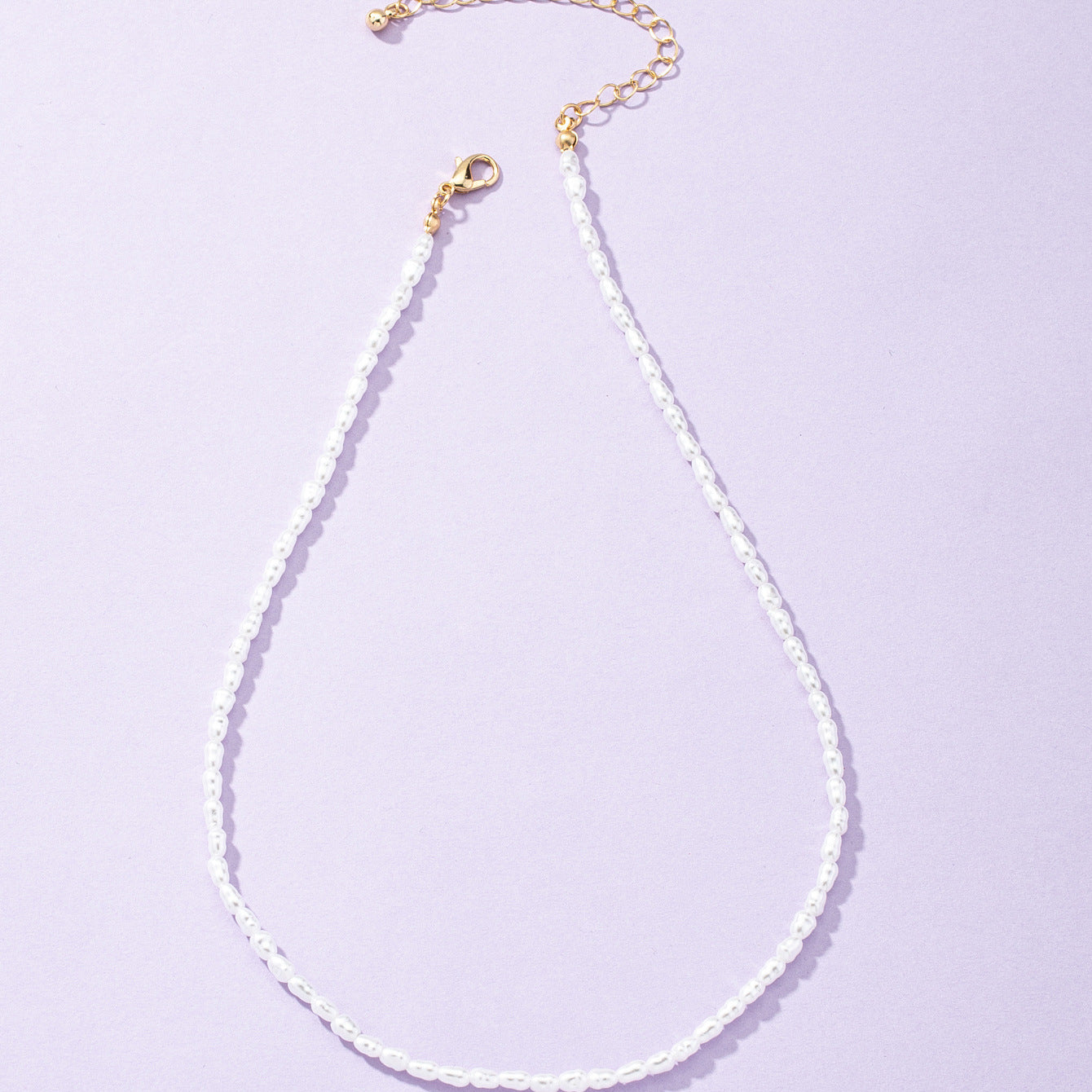 Pearl Necklace: Elegant Korean Style Neckchain with Minimal Design