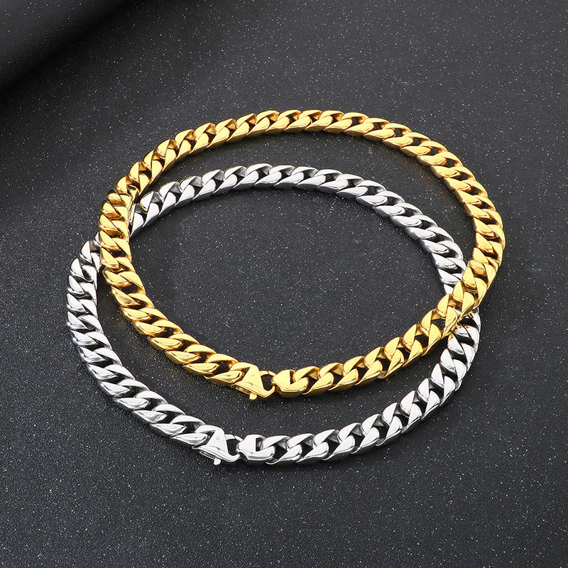 Planderful 15mm Titanium Steel Cuban Chain Necklace For Men