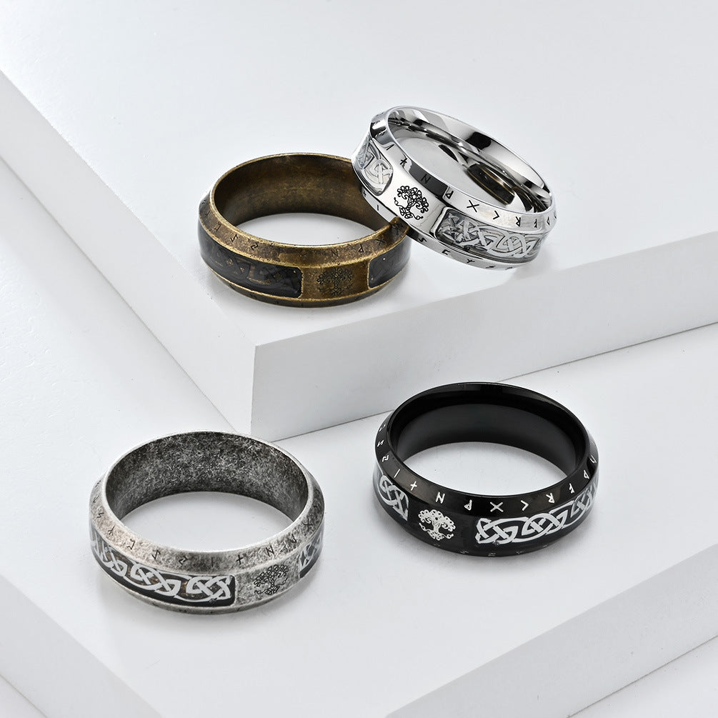 Steel Ring – Vintage Nordic Viking Everyday Wear