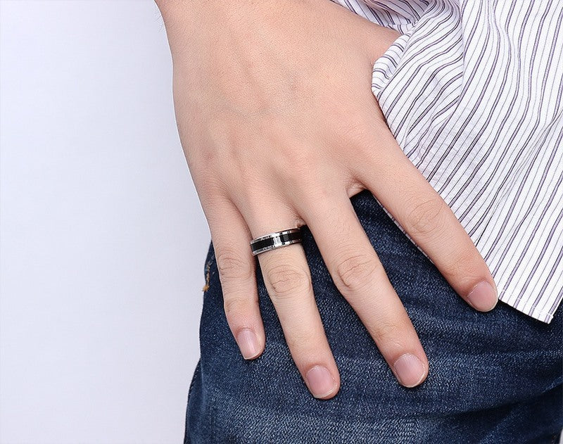 Korean Version Of Creative Jewelry Wholesale 6mm Tungsten Ring