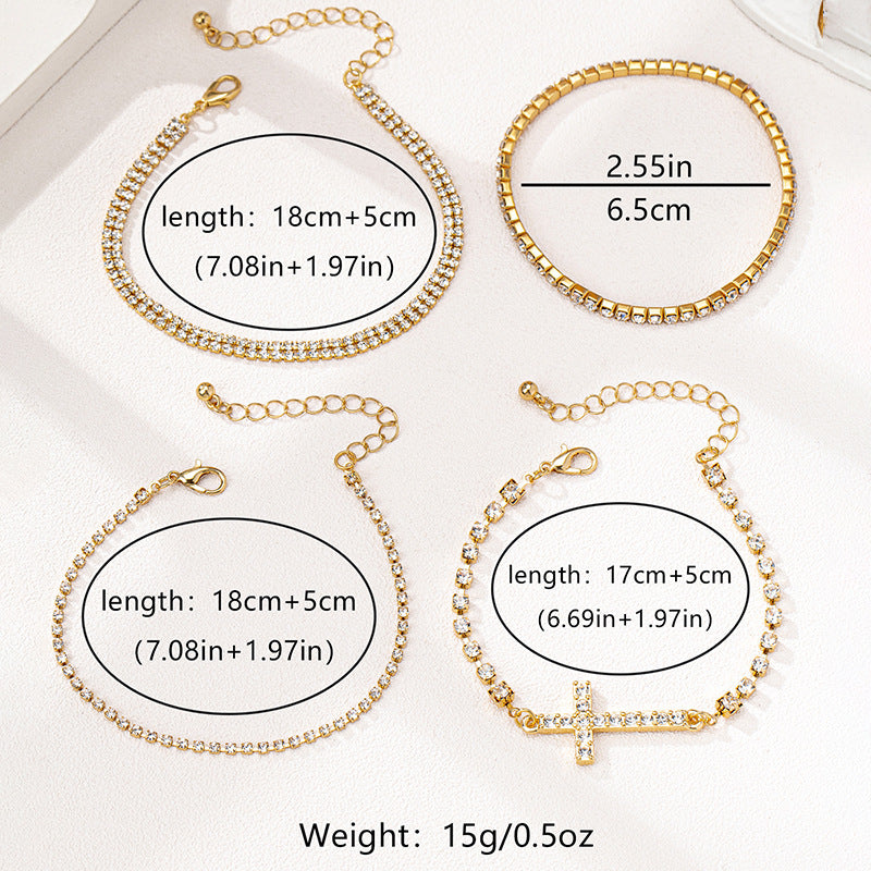 Planderful Vienna Verve Bracelet Set – Elegant Zircon-Encrusted Design