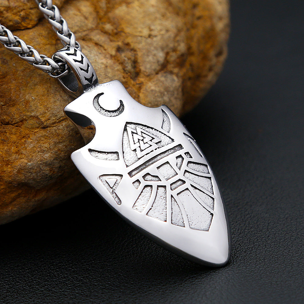 Celtic Viking Stainless Steel Men's Pendant Necklace