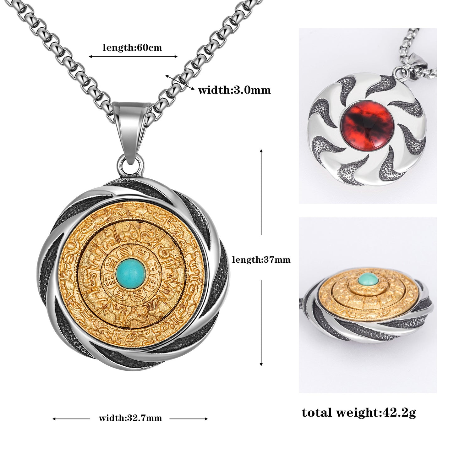 Titanium Steel Necklace - Vintage Zodiac Amulet For Couples