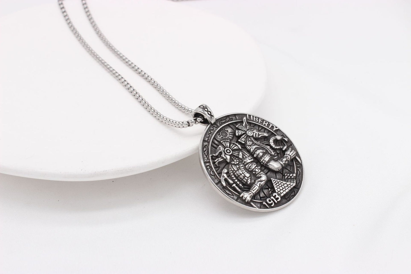 Anubis Pendant Titanium Steel Card Pendant For Men And Women Unisex Protection Statement Planderful Everyday Genie