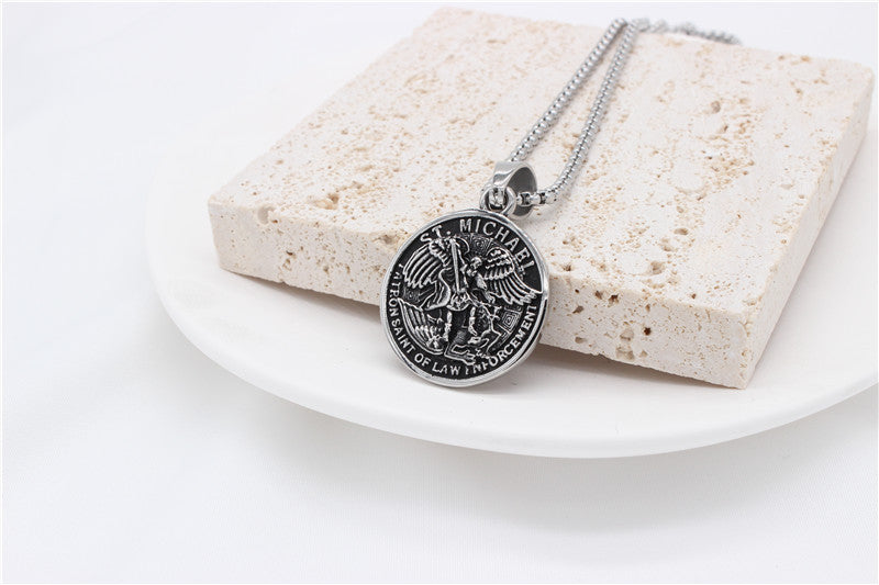 Planderful Greek God Of War Pendant Titanium Steel Personalized For Men And Unisex Protection Amulet