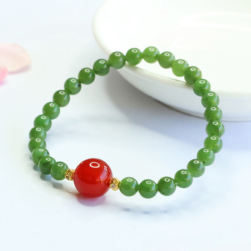 Hetian Jasper & Agate Bracelet