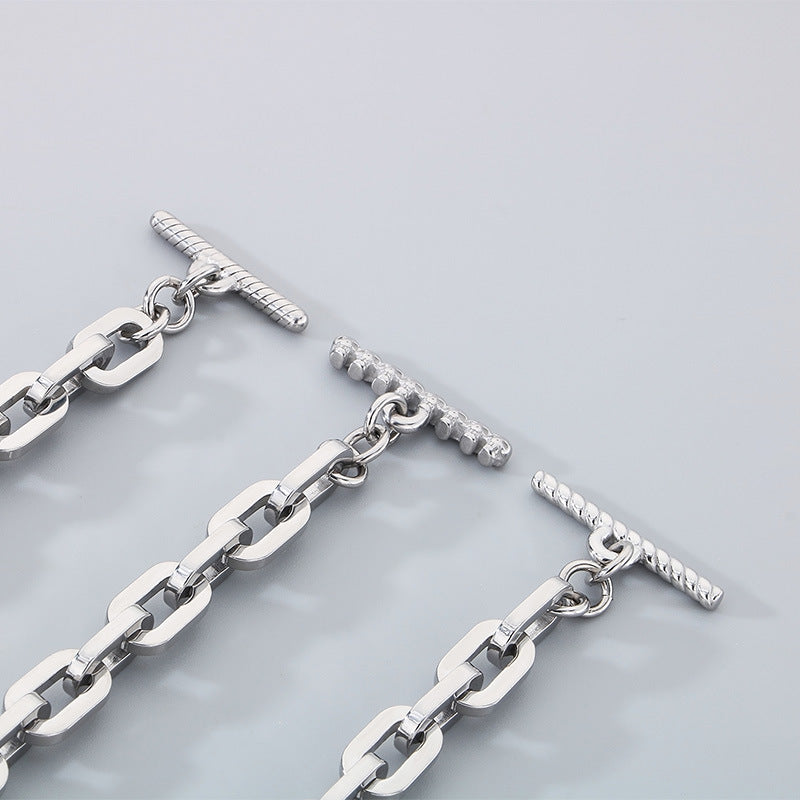 Planderful Titanium Steel Durable Skull Bracelet For Men